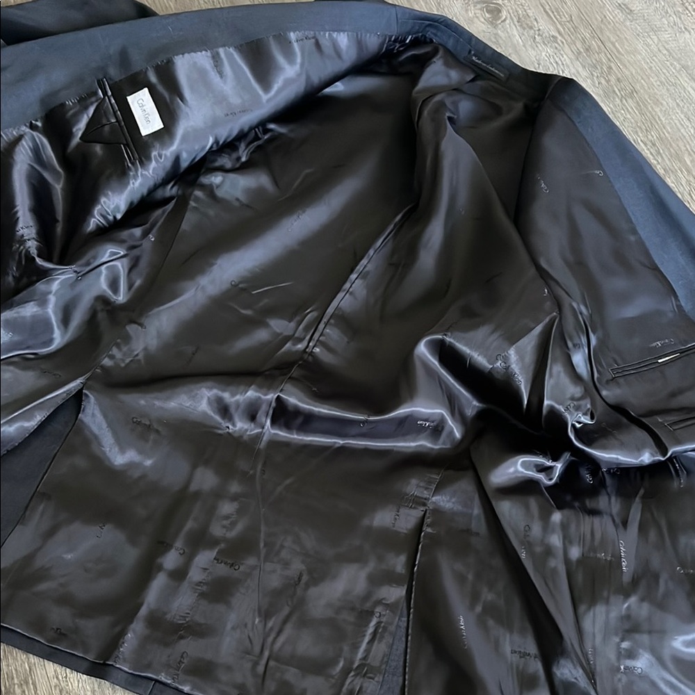 Calvin Klein Classic wool Black Men's Blazer 44L - Picture 7 of 9